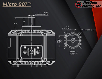 NetGain Micro 880™ Motor